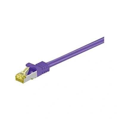 Image de Goobay RJ 45 CAT7 1m câble de réseau Violet S/FTP (S STP) Neuf
