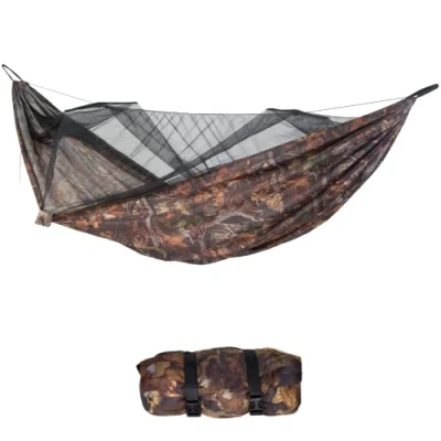 Image de AMAZONAS Hamac de Voyage Forest Ultra léger en 100% Nylon indéchirable et Respirant d&#039;environ 500 g Dimensions replié : 24,5 x 8,5 cm 275 140
