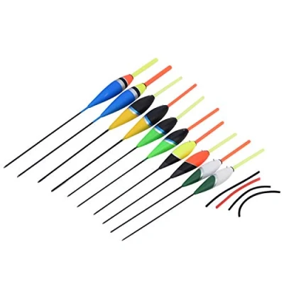 Image de MAGT Flotteur Peche Carpe De Pêche 10Pcs Flotteurs Colorés À La Bobbers Crochets d&#039;eau Douce Floating Tackle Accessoires pour L&#039;équipement