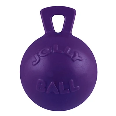 Image de Jolly Pets Tug n Toss Balle Robuste pour Chien avec poignée, 15,2 cm/M, Violet