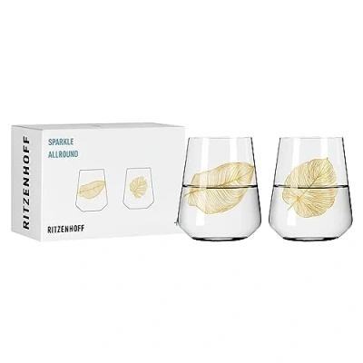 Image de Ritzenhoff 3981002 Lot de 2 verres universels 500 ml Sparkle Allround n 2, motif à effet irisé Fabriqué en Allemagne