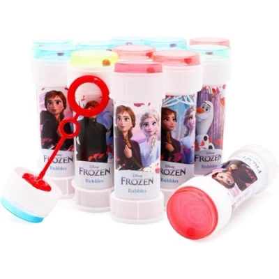 Image de Toyland® Pack de 12 Bulles Glace avec Baguettes, Solution 60 ML et Couvercle Labyrinthe Fantaisie Jouets Poche fête