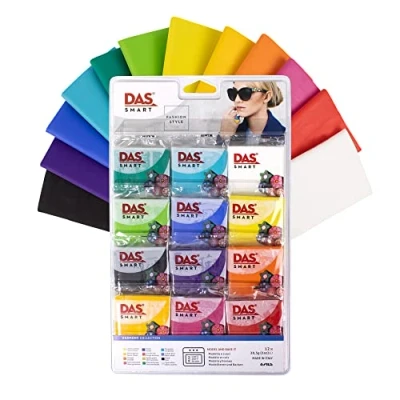 Image de DAS Smart Pâte polymère à cuire au four Assortiment Harmony 12 x 28.5g