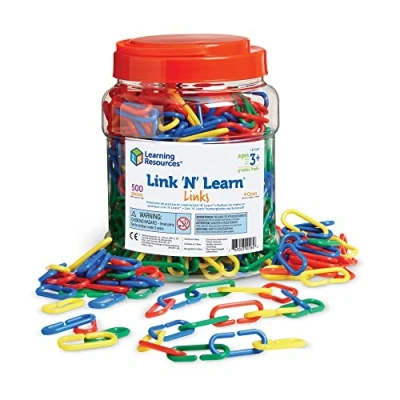 Image de Learning Resources Attaches Link &#039;N&#039; Learn 4 couleurs (jeu de 500)