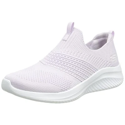 Image de Skechers Femme Ultra Flex 3.0 Classy Charm Basket, Bordure tricotée Lavande, 40 EU