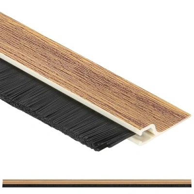 Image de KOTARBAU joint de brosse en pin 100 cm bas porte isolant anti froid balai d&#039;entrée garage