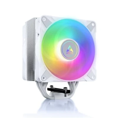 Image de ARCTIC Freezer 36 A RGB Refroidisseur CPU monotour avec push pull, deux ventilateurs P 120 mm à pression optimisée et éclairage ARGB, roulement fluidodynamique, 200 1800 rpm, incl. MX 6 blanc