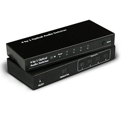 Image de Switch Audio Optique ATLANTIS A04 OP SW401 4 entrées Résolution 192 kHz 24 bit Télécommande