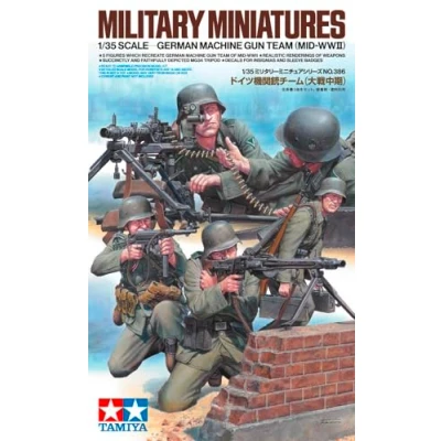 Image de TAMIYA 35386 1:35 Fig. Set DT. MG Truppen (5) avec .WW2 réplique fidèle à l&#039;original, modélisme, kit de Construction en Plastique, Bricolage, Loisirs, Collage, Assemblage, Non Peint