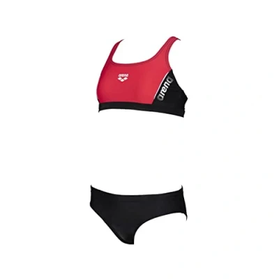 Image de arena Fille G Thrice Jr Two Pieces Deux pi ces, Black anguria white, 12 13 ans EU