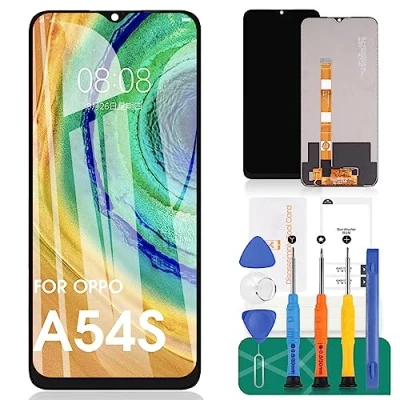 Image de Ecran de remplacement pour OPPO A54S LCD tactile numériseur CPH2273 Kit réparation (Noir)