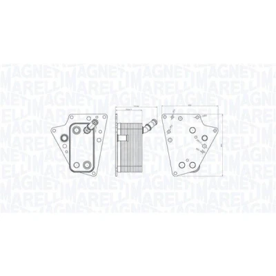 Image de MAGNETI MARELLI 350300001500 Radiateur d&#039;Huile OPEL: Zafira B, Astra H 3/5 portes, Vectra C Berline, SAAB: 9 3 Break
