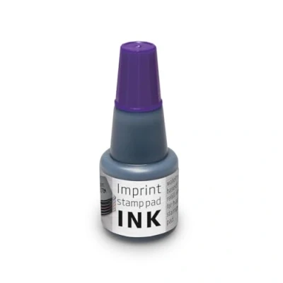 Image de Imprint 7711 recharge d&#039;encre pour tampon encreur 9071M, 9072M, 9073M 1 flacon de 24 ml, violet, encre à base d&#039;eau, impression propre, taille 7,5 x 3 cm