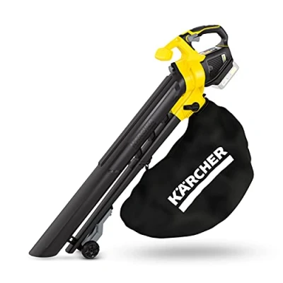 Image de Kärcher 18 V Souffleur Aspirateur Broyeur de Feuilles sans Fil BLV 200, Mode : 200 km/h, Volume Sac Réservoir 45 l, Poids 3,5 kg, Compatible avec la Batterie non Incluse
