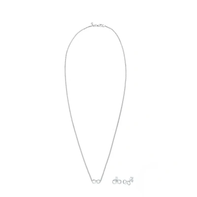 Image de Elli SET Stecker Infinity Symbol Endlos Boucles d&#039;oreilles, Femme, Taille: 45, Silber