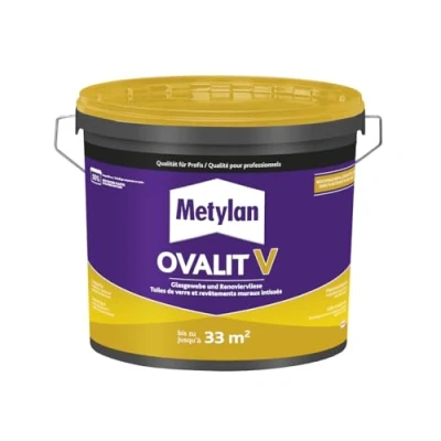 Image de METYLAN Ovalit V, Colle prête à l&#039;emploi pour revêtements peindre, toiles de verre, voile intissés Seau 10kg