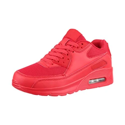Image de Elara Chaussures Femmes Hommes de Course Sport Baskets Chunkyrayan H001 Z001 Red 39