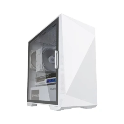Image de Zalman Z1 Iceberg White mATX Mid Tower PC Case/Pre installed fan 2 x 120mm in Mini Blanc Neuf