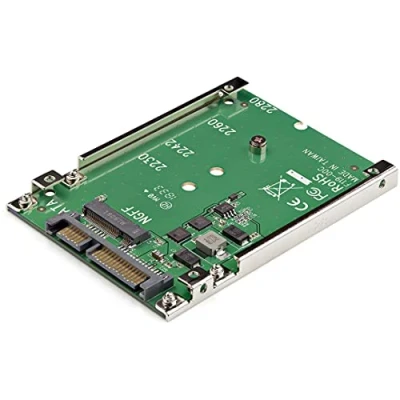 Image de StarTech.com Adaptateur M.2 SATA SSD vers 2.5in Convertisseur NGFF 7mm Support à Cadre Ouvert pour Disque Dur M2 (SAT32M225)