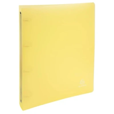 Image de Exacompta Réf. 51979E Carton de 15 classeurs Chromaline 4 anneaux ronds diamètre 30 mm Dos 40 Dimensions 32 x 26,8 cm Format à classer A4 Maxi Jaune