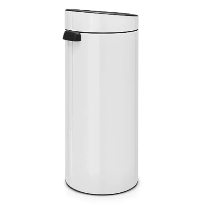 Image de Brabantia Poubelle Touch Bin unie 30 litres Blanc 115141