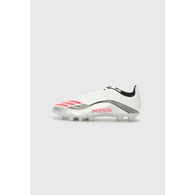 Image de adidas Performance F50 Messi Unisex Chaussures de foot à crampons white/lucid red/silvercoloured pour enfants, Taille: 35.5 Matière synthétique