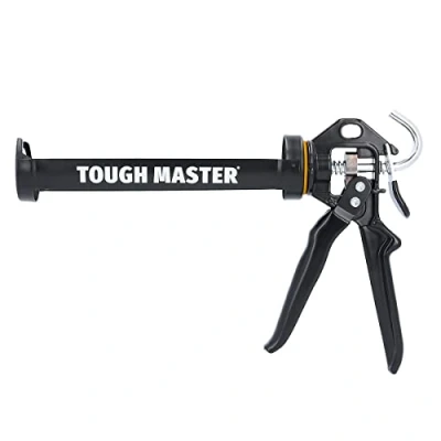 Image de TOUGH MASTER Pistolet à calfeutrer professionnel applicateur d&#039;adhésif pour cartouches de 310 ml Mastic silicone robuste avec aimant puissant Rapport poussée 20:1