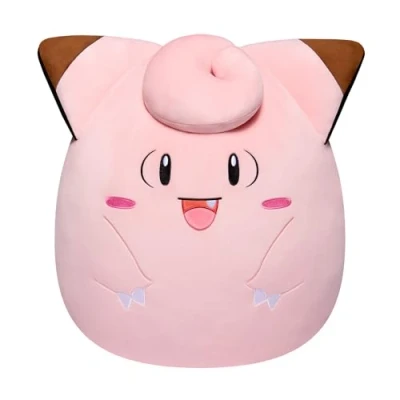Image de Pokémon Bandai Peluche Squishmallows 50 cm Mélofée (Clefairy) Grande Ultra Douce Licence Officielle Géante JWS00048