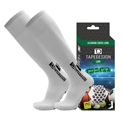 Image de Tapedesign Allround Long Chaussettes Mixte, Blanc, Taille Unique