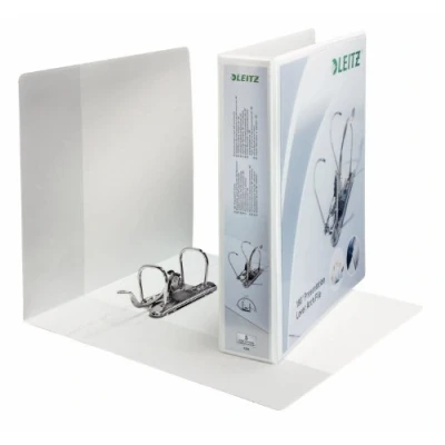 Image de Leitz 42260001 Classeur à levier en carton Format A4 Maxi 350 feuilles Dos de 50 mm Lot 1 Blanc