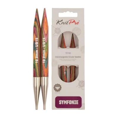 Image de KnitPro KP20411 Symphonie Aiguille Interchangeable Circulaire Normale Bois Multicolore 49,5 x 1,3 5 cm
