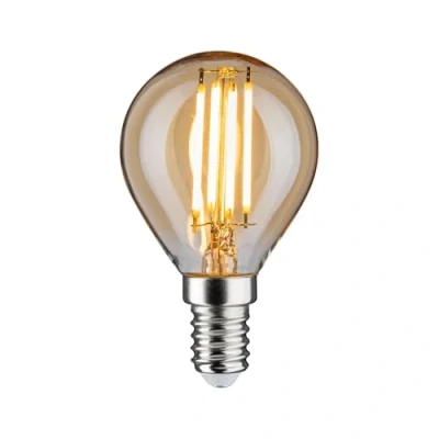 Image de Paulmann 28712 Ampoule LED à Filament 4,7 W Intensité Variable Or 2500 K Lumière dorée E14, 4