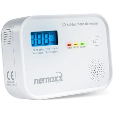 Image de Détecteur de monoxyde carbone Nemaxx Conforme à la norme DIN EN50291