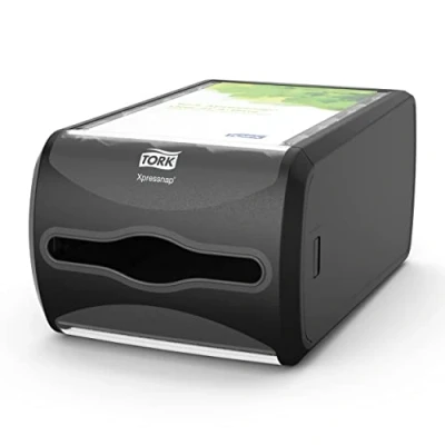 Image de Tork Xpressnap Distributeur de Serviettes comptoir noir N4, gamme Signature, 14,5 cm x 19,1 30,7 cm, 272511