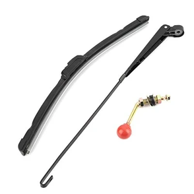 Image de balai d&#039;essuie glace, 17,7 po, kit de remplacement universel pour glace manuel à commande manuelle UTV