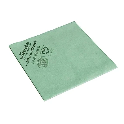 Image de Vileda 152106 MicronQuick Lot de 5 chiffons en microfibre Vert 38 x 40 cm