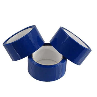 Image de triplast 48 mm x 66 m Ruban adhésif d&#039;emballage à faible bruit Bleu (Lot de 24)