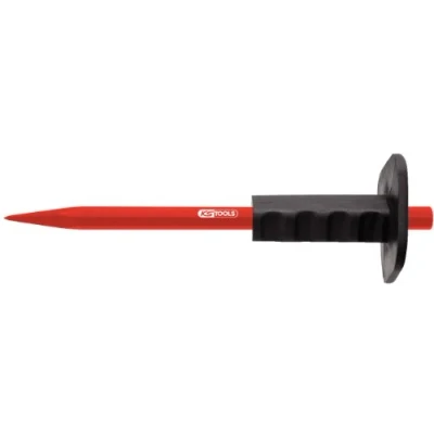 Image de KS TOOLS 156.0515 Pointerolle de Maçon Corps Octogonal Poignée Sécurité Pare coups En Acier au Carbonne Ø 16 mm L.250
