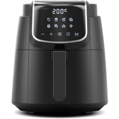 Image de Midea Friteuse Sans Huile 4L,Airfryer 1500W,8 Préprogrammes et Minuterie de 60 min, 35 200℃,Cuisson, Rôtir, Griller, Décongeler, Air Chaud la 81 Recettes, va au Lave vaisselle,MF CN40C2