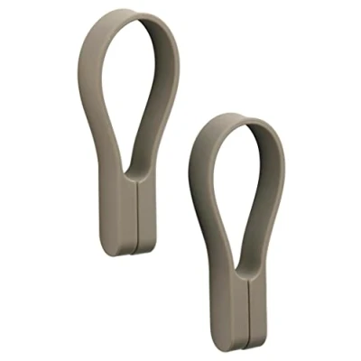 Image de Zone Denmark Loop Magnet Lot de 2 Sangles magnétiques Porte torchons, Serviettes en Silicone &amp; aimants puissants accroche sur Tout Facile à̀ Installer et Retirer Taupe