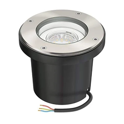 Image de ledscom.de lampe encastrée dans le sol BOFU pour l&#039;extérieur orientable acier inoxydable rond IP67 150mm Ø incl. LED (blanc chaud, 2,339W, 227lm, 110)