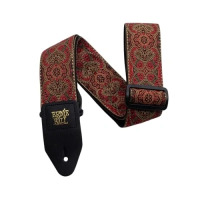 Image de Ernie Ball Sangle en jacquard, motif cachemire pourpre