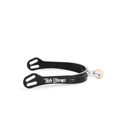 Image de Tech Stirrups Eperons Verona Rowel Tips Noir
