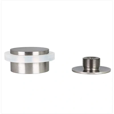 Image de EVI Herrajes Butée De Porte Adhésive 45 x 20 mm Base filetée Caoutchouc Blanc Acier Inoxydabl Outils, Vis + Cheville Fixation Compris Mod. I 203/35X19 B DUAL AM