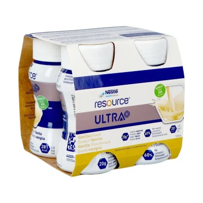 Image de Resource Ultra+ Saveur Vanille 4x125ml
