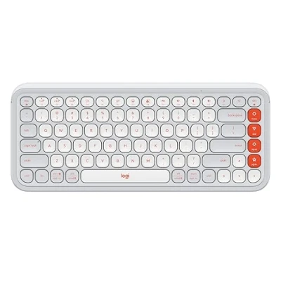 Image de Logitech POP Icon Keys tastiera Universale Bluetooth QWERTZ Tedesco Arancione Bianco Neuf