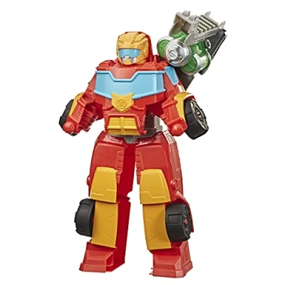 Image de Transformers Playskool Rescue Bots Academy Robot Secouriste Hot Shot de 35cm Jouet Transformable 2 en 1