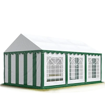Image de TOOLPORT 4x6 m Tente de réception/Barnum Vert Blanc Toile Haute qualité PVC 700 N