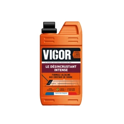 Image de Vigor Le Désincrustant Intense Formule Alcaline Aux Cristaux De Soude Ultra Dégraissant Parfum Agrumes Flacon Recyclable Fabrication Française 1L