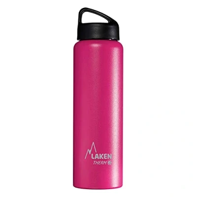 Image de Laken Bouteille Isotherme Classique en Acier Inoxydable avec Isolation Sous Vide et Goulot Large 1 Liter Fuchsia